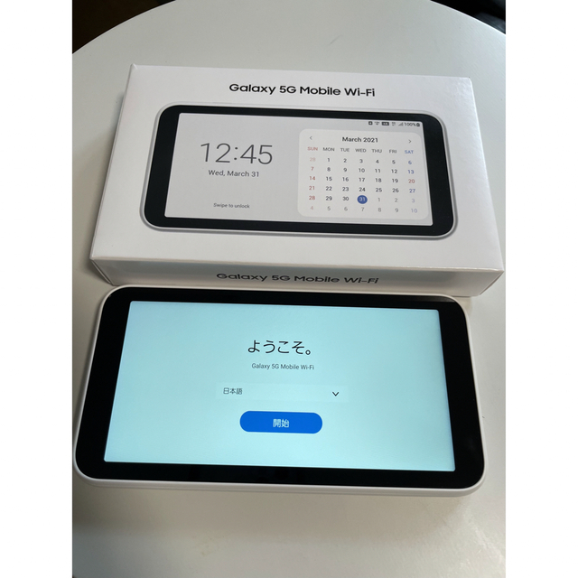 Galaxy(ギャラクシー)のSAMSUNG Galaxy 5G Mobile Wi-Fi SCR01 スマホ/家電/カメラのスマートフォン/携帯電話(その他)の商品写真