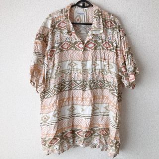 ヴィンテージ　USED古着 アロハシャツ シャツ　レーヨン 総柄 シャツ　4L(シャツ)