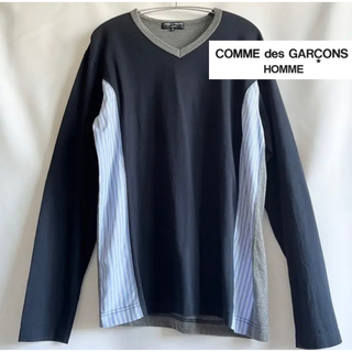 コムデギャルソンオムプリュス(COMME des GARCONS HOMME PLUS)の【新品】COMME des GARÇONS HOMMEバイカラー&ストライプ(Tシャツ/カットソー(半袖/袖なし))