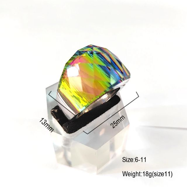 SWAROVSKI(スワロフスキー)のクリスタル リング オーロラ レインボー 虹色 11号 グラシア ニルヴァーナ レディースのアクセサリー(リング(指輪))の商品写真