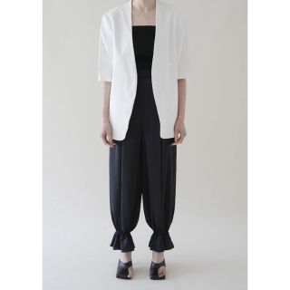 イロット(IIROT)のIIROT イロット Satin trousers ブラック(カジュアルパンツ)