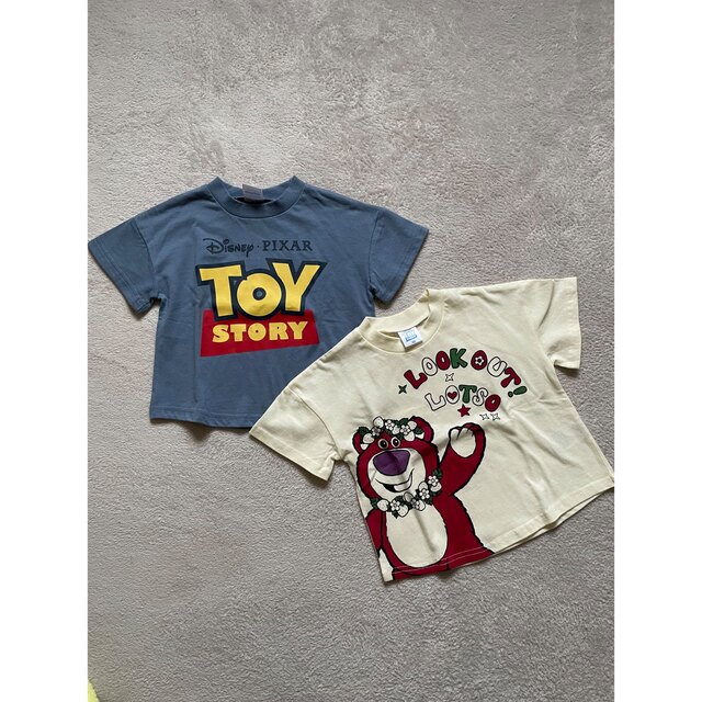 しまむら(シマムラ)のキッズTシャツ　2枚セット　90cm キッズ/ベビー/マタニティのキッズ服男の子用(90cm~)(Tシャツ/カットソー)の商品写真