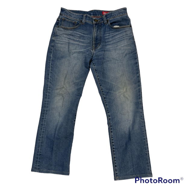 ＢＯＢＳＯＮ  04ＪＥＡＮＳ レーヨン ソフト オリジナル ヒゲ パッチ赤タブ