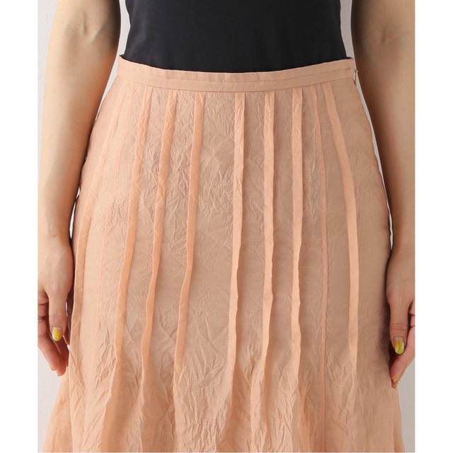 Noble(ノーブル)のn.jam ♡ ワッシャーオーガンジースカート　ピンク　36 レディースのスカート(ロングスカート)の商品写真