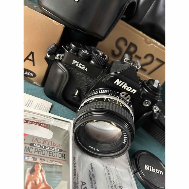 Nikon - 【美品】ニコン NIKON FM3A ブラック おまけ付き(SB-27)の通販