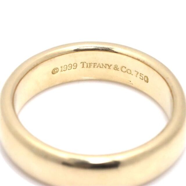 Tiffany & Co.(ティファニー)のティファニー TIFFANY&Co. クラシック 5号 リング 幅4.3mm K18 YG イエローゴールド 750 指輪 VLP 90187477 レディースのアクセサリー(リング(指輪))の商品写真