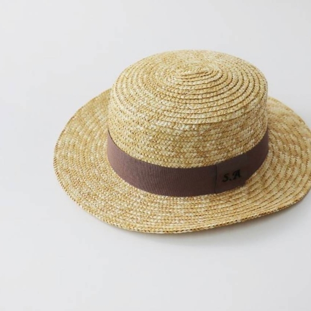 SM2(サマンサモスモス)のサマンサモスモス　SM2  35th SA刺繍カンカン帽 レディースの帽子(麦わら帽子/ストローハット)の商品写真