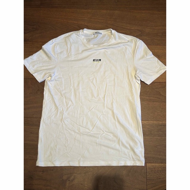 MSGM(エムエスジイエム)のショーキチ様専用 エムエスジーエム MSGM ロゴ  Ｔシャツ XL 白 メンズのトップス(Tシャツ/カットソー(半袖/袖なし))の商品写真