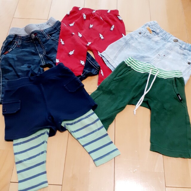 babyGAP(ベビーギャップ)のパンツ5枚セット❣️size80 キッズ/ベビー/マタニティのベビー服(~85cm)(パンツ)の商品写真