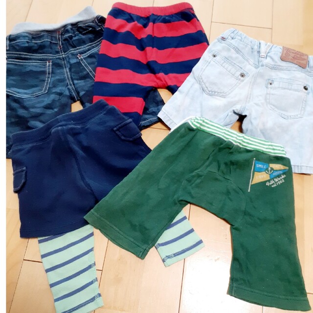 babyGAP(ベビーギャップ)のパンツ5枚セット❣️size80 キッズ/ベビー/マタニティのベビー服(~85cm)(パンツ)の商品写真