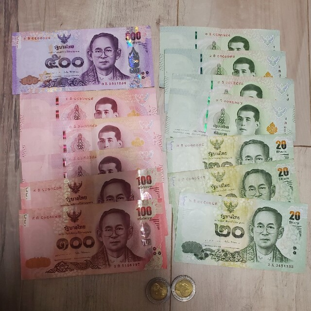 タイ　バーツ　旧紙幣 その他のその他(その他)の商品写真