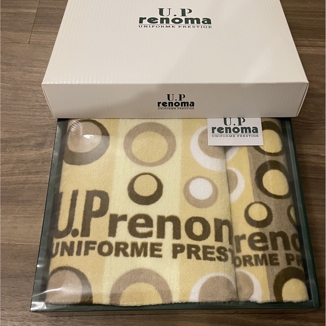 U.P renoma(ユーピーレノマ)の最終値下げ！　レノマバスタオル　renomaタオル　バスタオル　ブランドタオル レディースのファッション小物(ハンカチ)の商品写真