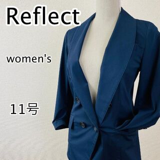 リフレクト(ReFLEcT)のReflect　リフレクト　レディース　ジャケット　紺　ダブル　袖　デザイン(テーラードジャケット)