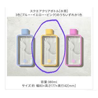 ジーユー(GU)の新品！未使用品！GU ジーユー gu オリジナルスクエアボトル タンブラー 水筒(日用品/生活雑貨)