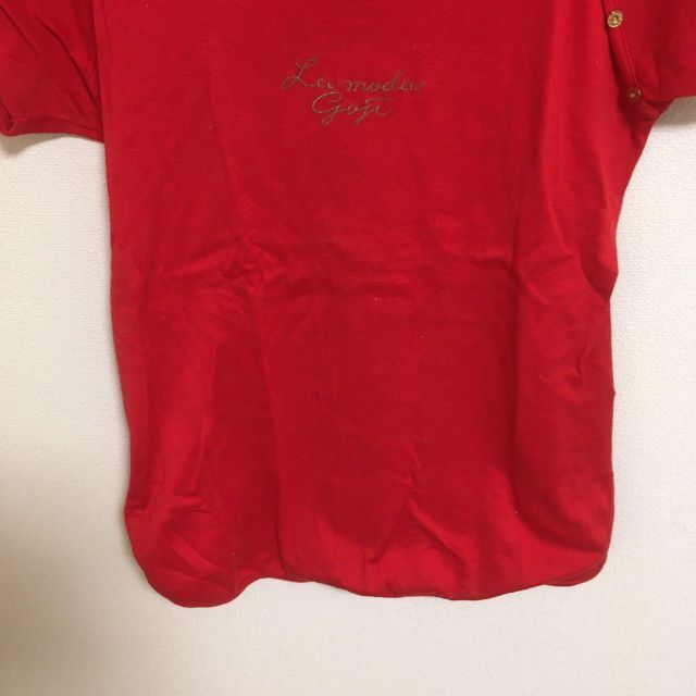 伊太利屋 - 伊太利屋 カットソー Tシャツ レッド 赤 13B2 Lの通販 by
