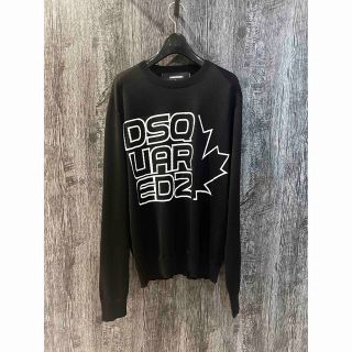 【新品未使用品】DSQUARED2 ディースクエアード セーター L 黒グレー