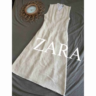 ザラ(ZARA)の美品　ZARA ザラ　ロングワンピース　ワンピース　ノースリーブ　人気　完売(ロングワンピース/マキシワンピース)