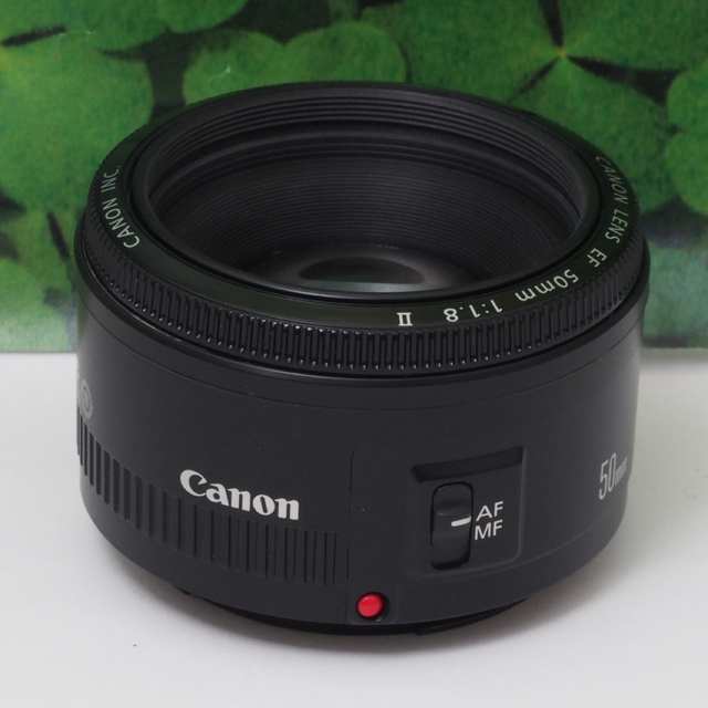 美品 Canon EF 50mm F1.8 ii 単焦点レンズ レンズフード付