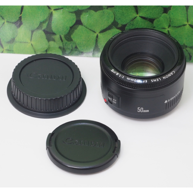 【美品】Canon EF50mm F1.8 II 単焦点 背景ぼかし神レンズ❤️