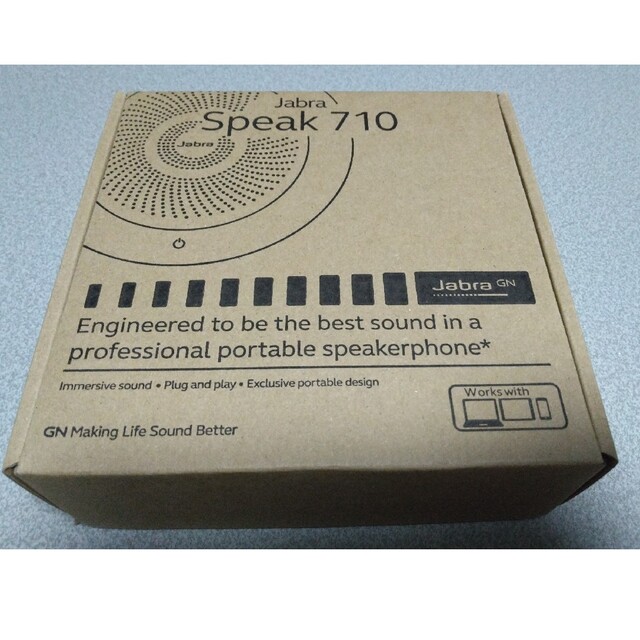 Jabra Speak710+MS ポータブルスピーカーフォン 7710-309 スマホ/家電/カメラのオーディオ機器(スピーカー)の商品写真