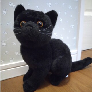 THE リアルキャットぬいぐるみ　クロネコ　黒猫　猫ぬいぐるみ(ぬいぐるみ)