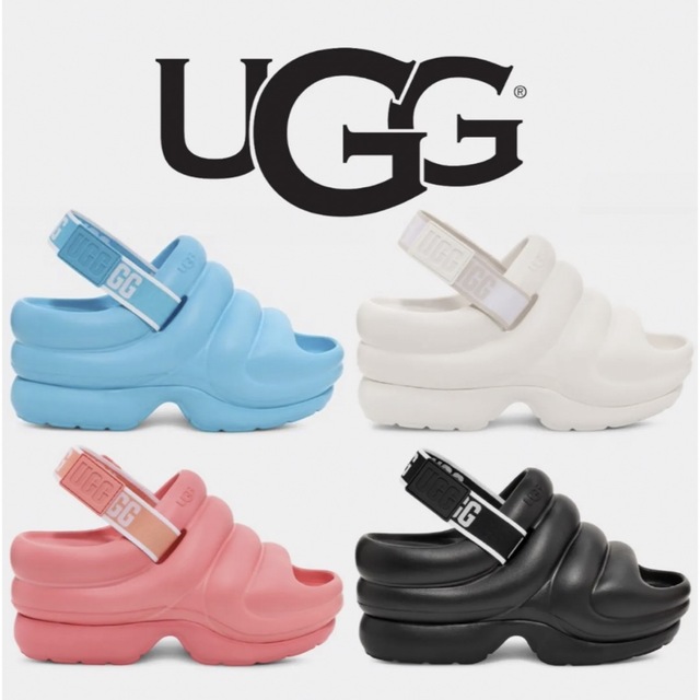 UGG☆アグ'23 Aww Yeah厚底サンダル 24cm - サンダル