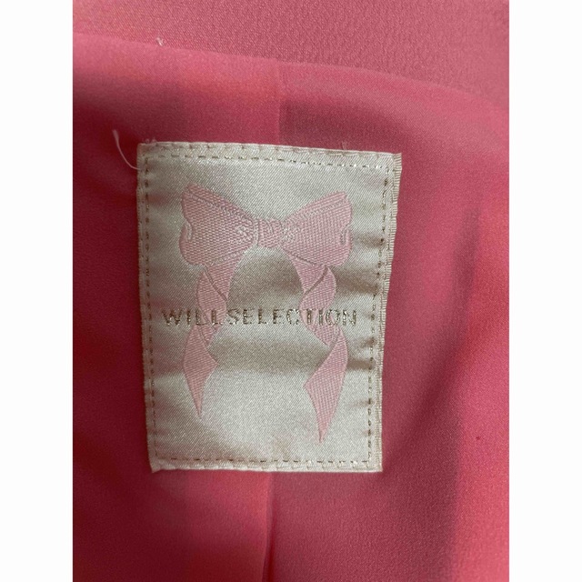 WILLSELECTION(ウィルセレクション)の✴️新品未使用✴️ウィルセレクションサーモンピンクコート✴️ レディースのジャケット/アウター(テーラードジャケット)の商品写真