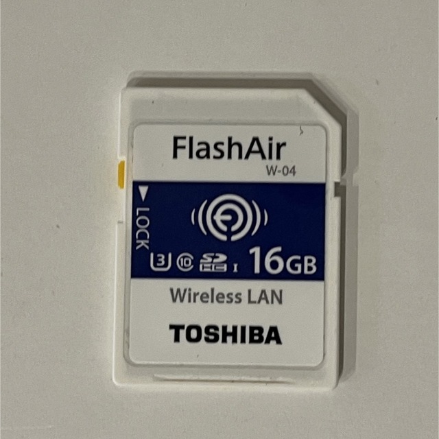 東芝(トウシバ)のTOSHIBA FlashAir WiFi搭載SDカード 16GB W-04 スマホ/家電/カメラのカメラ(その他)の商品写真