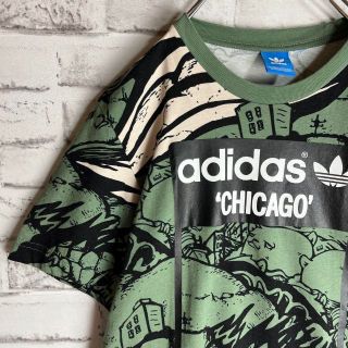 adidas - 【美品限定コラボ】アディダスオリジナルス 総柄プリントT ... 大人気 アディダス オリジナルス フクロウビックプリント Tシャツ 美品 激レア