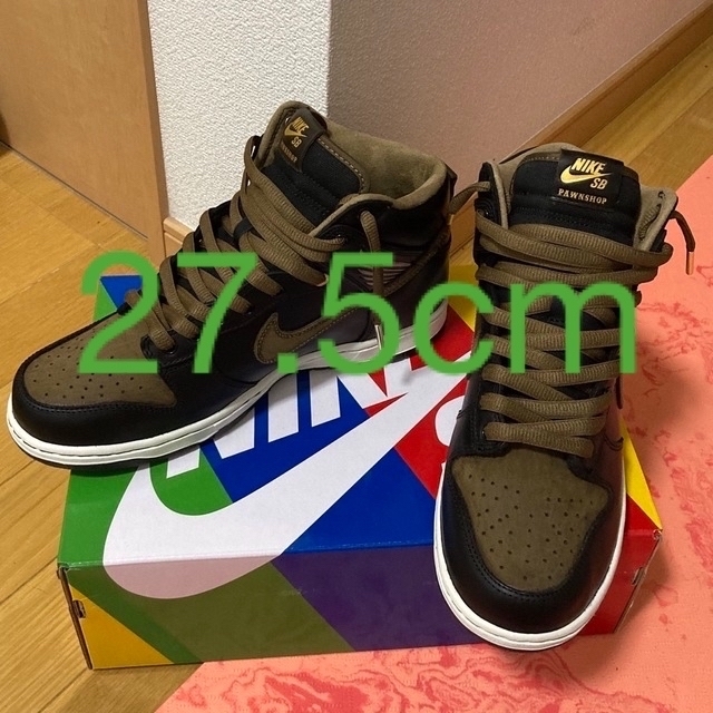 NIKE - 27.5 Pawnshop × Nike SB Dunk High Blackの通販 by パフ6301's