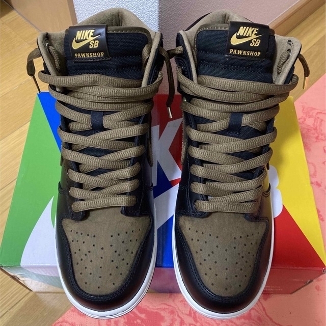 NIKE - 27.5 Pawnshop × Nike SB Dunk High Blackの通販 by パフ6301's