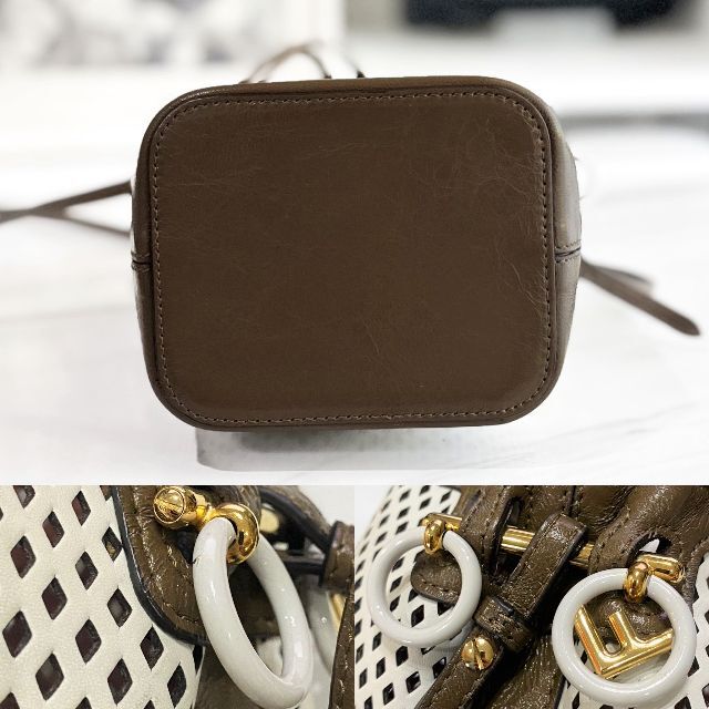 FENDI(フェンディ)の美品☆　フェンディ　ミニ　モントレゾール　バケット　8BS010　2019年 レディースのバッグ(ショルダーバッグ)の商品写真