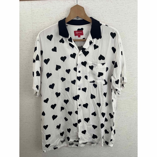 Supreme Hearts Rayon Shirt Heart M Black