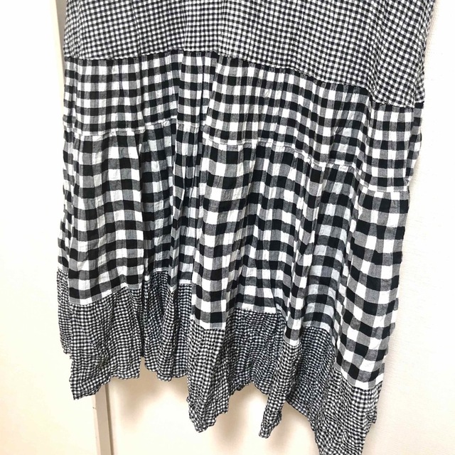 ユニクロ×JW ANDERSON⭐︎ギンガムチェックティアードワンピース S