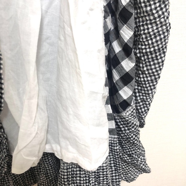 ユニクロ×JW ANDERSON⭐︎ギンガムチェックティアードワンピース S
