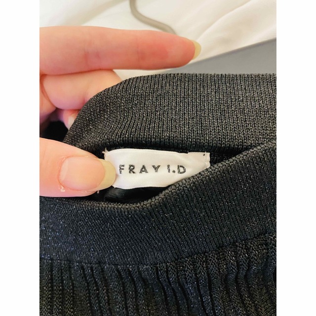 FRAY.IDフレイアイディーラメニットプリーツスカートブラック美品 2