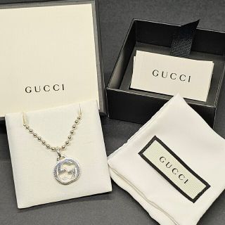 Gucci - GUCCI インターロッキングG シルバー ネックレス ボール