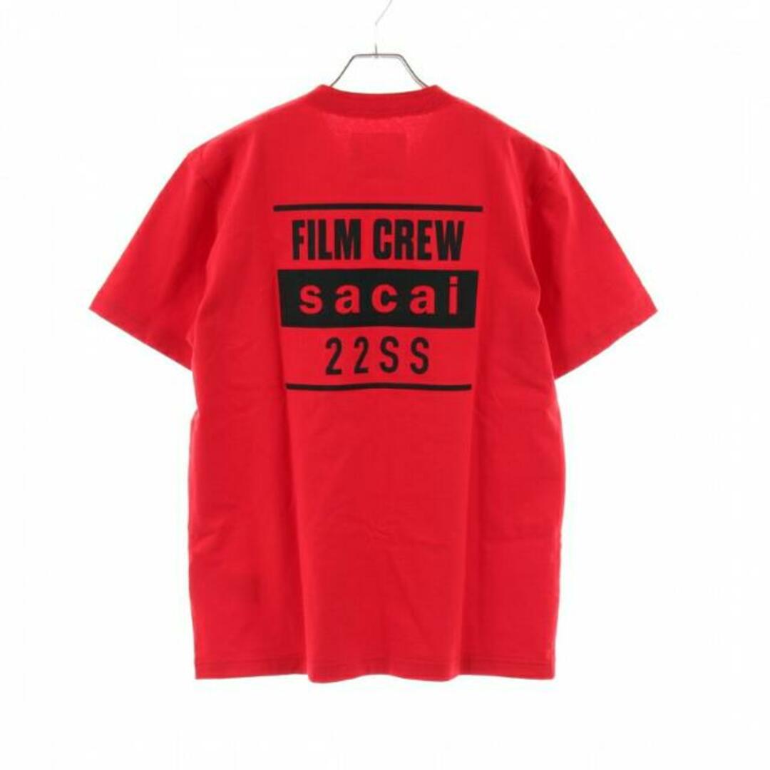 FILM CREW TEE Tシャツ クルーネック ロゴプリント レッド