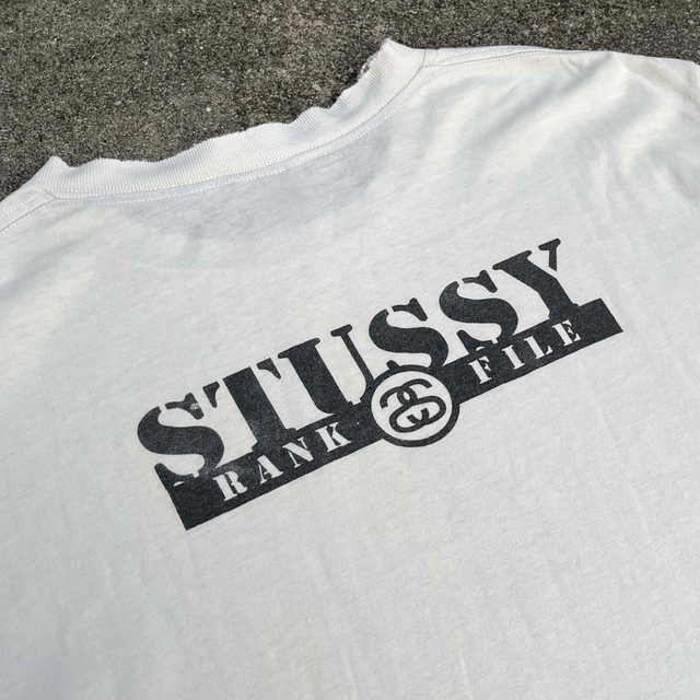 STUSSY - Stussy 90s 名作 Rank File ソルジャー Tシャツ USA製の通販