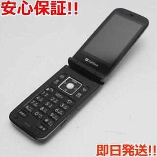 シャープ(SHARP)の美品 001SH ブラック M333(携帯電話本体)