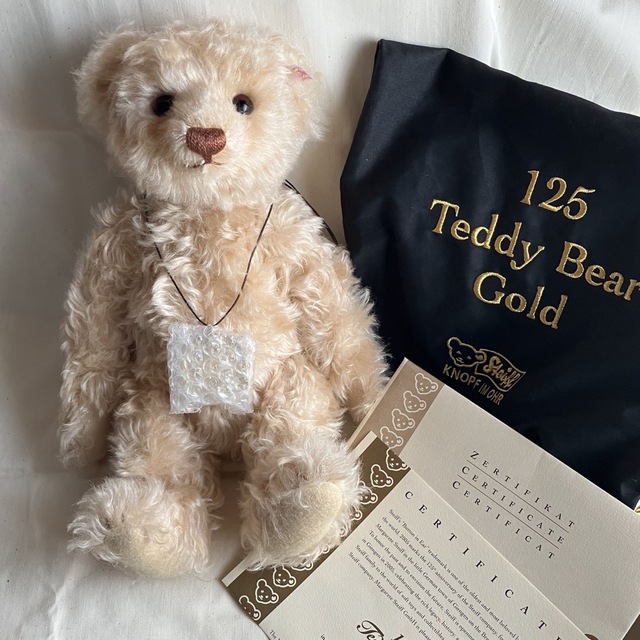 豪華で新しい 激レア☆限定125体 シュタイフ125Teddy Gold Bear