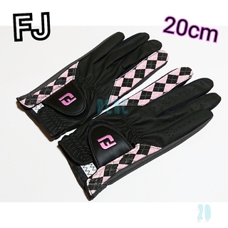 フットジョイ(FootJoy)の新品【20cm】【ブラック／ピンク】【両手用】フットジョイ ゴルフグローブ(その他)