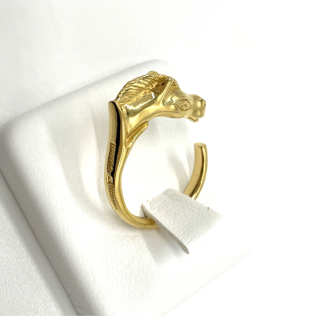 Hermes(エルメス)のエルメス シュバルホースリング ホースモチーフ 11号 指輪 ゴールド金具 箱付 メンズのアクセサリー(リング(指輪))の商品写真