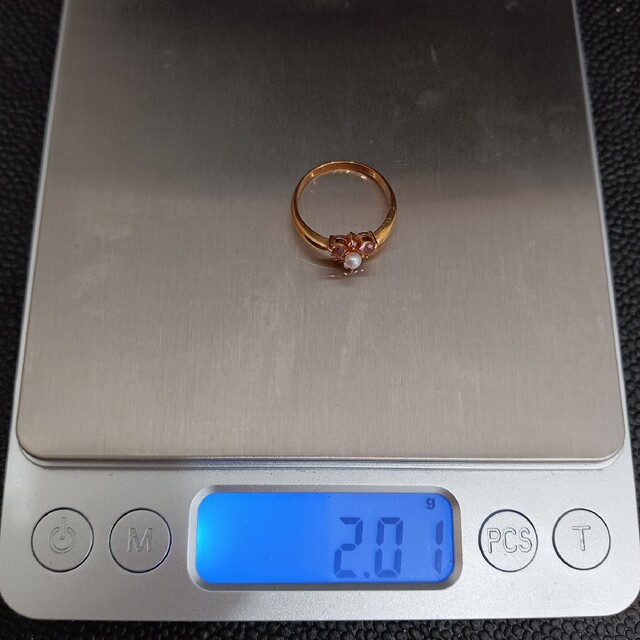 最終価格(L5-98)K18 リング 指輪 パール 宝石 真珠 18金 レディースのアクセサリー(リング(指輪))の商品写真