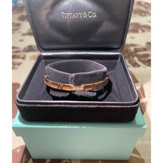 ティファニー(Tiffany & Co.)のティファニー ブレスレット バングルK18PG ダイア3Pアトラス ブレスレット(ブレスレット/バングル)