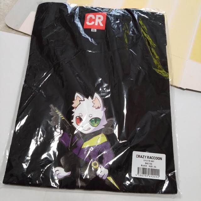 RAS Tシャツ L　Crazy raccoon