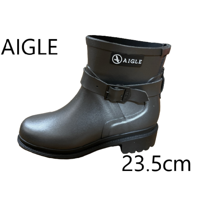 AIGLE(エーグル)の【新品未使用】AIGLE マカダムローラバーブーツ シルバー レディースの靴/シューズ(レインブーツ/長靴)の商品写真