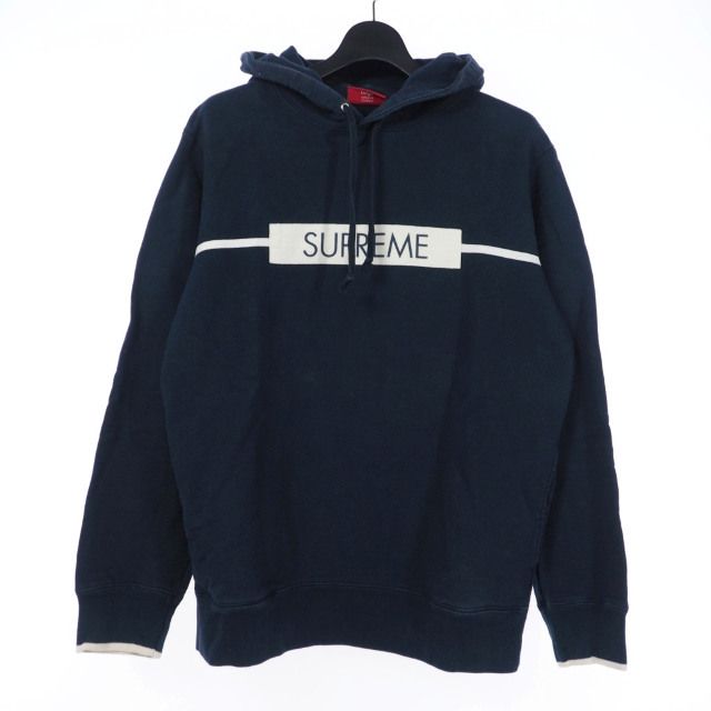 正規品　supreme chest twill tape hooded 17ss