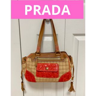 プラダ(PRADA)のPRADA ヴィンテージ カゴショルダーバック(ショルダーバッグ)