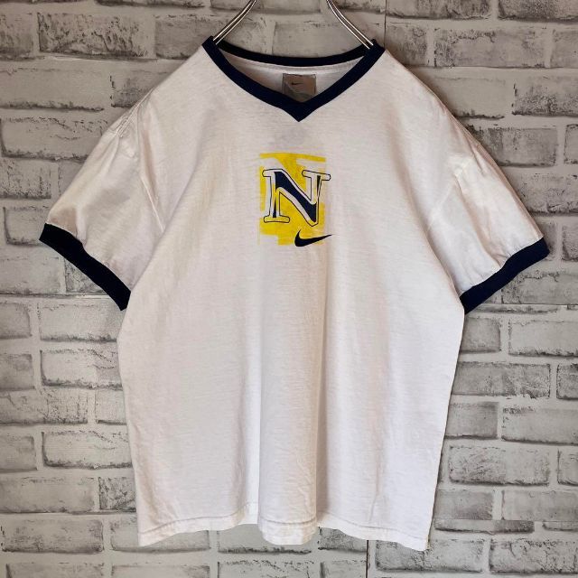 【US輸入】NIKE ナイキ　ヴィンテージ　リンガーTシャツ《メンズXL》